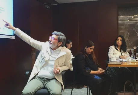 A Prodzyn team member presenting during a workshop